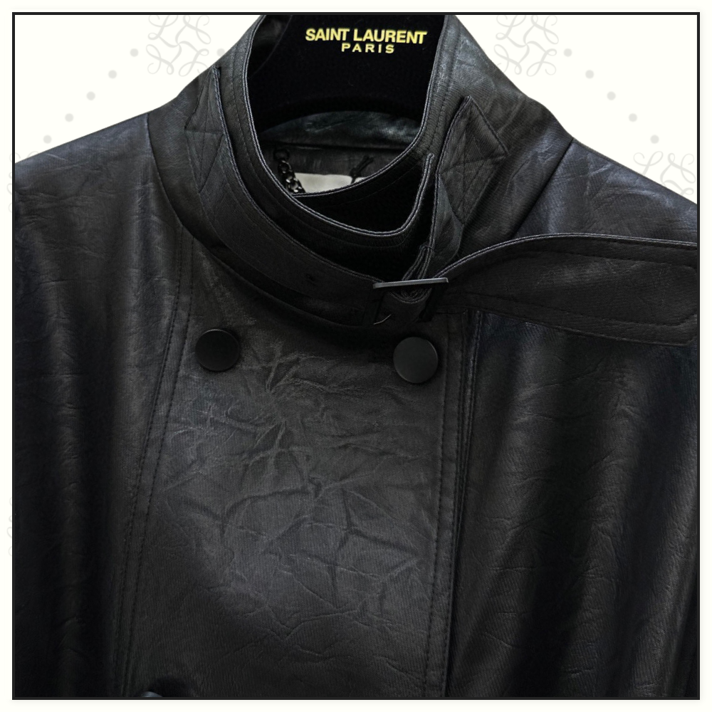 NAPPA LEATHER TRENCH COAT