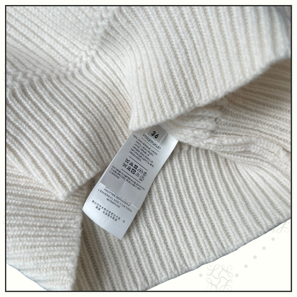 RIBBED KNIT ROLL NECK JUMPER