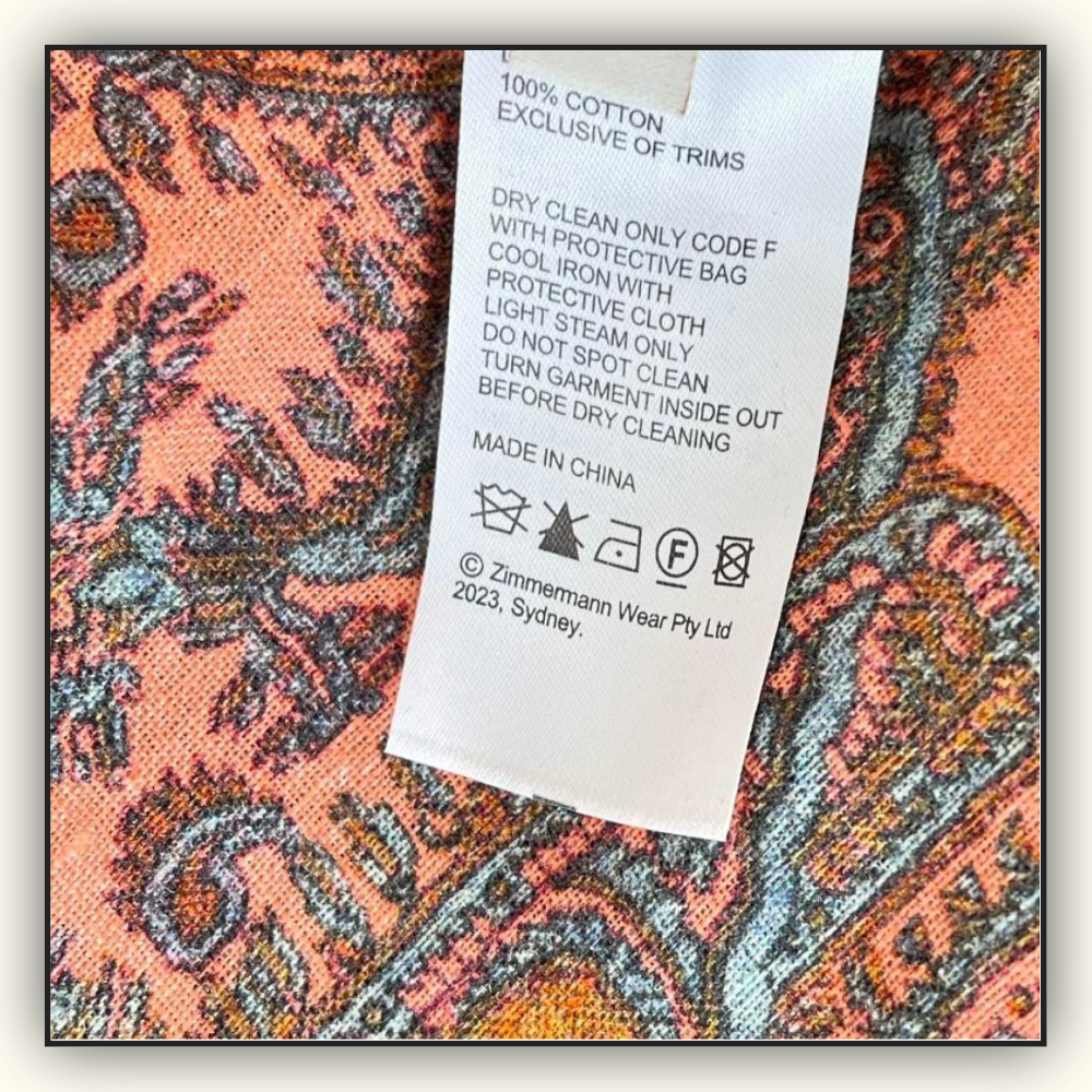 PAISLEY LINEN MINI DRESS