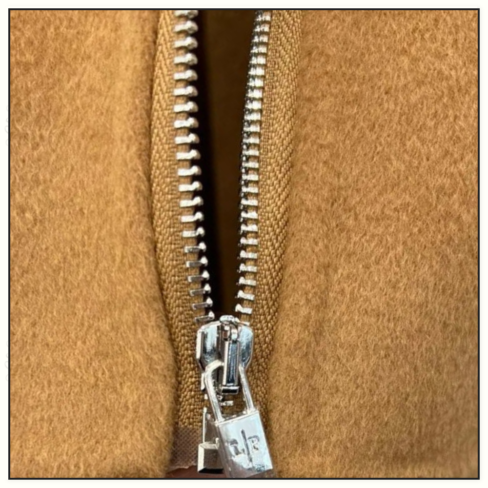 GIOVI CASHMERE CAPE WITH FUR HOODED & POCKETS