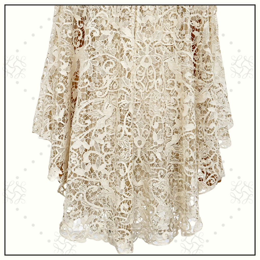 MEMENTO BIRD LACE MINI DRESS