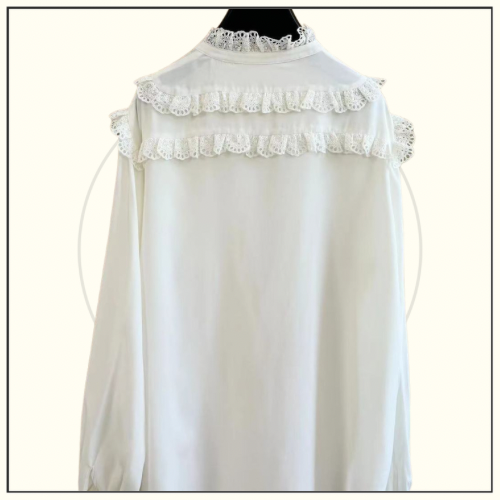 SILK CREPE TOMBOY ROMY SHIRT