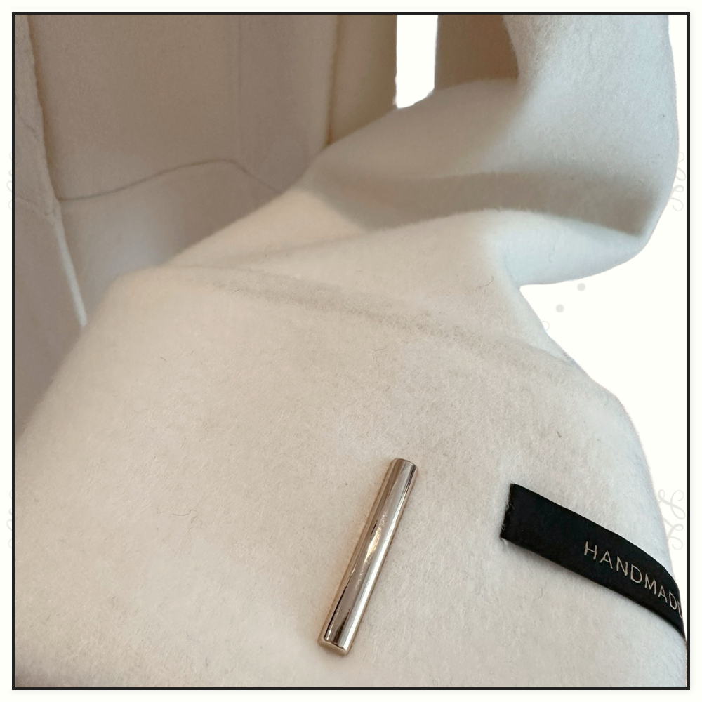 WOOL & CASHMERE BLEND FUNNEL NECK COAT