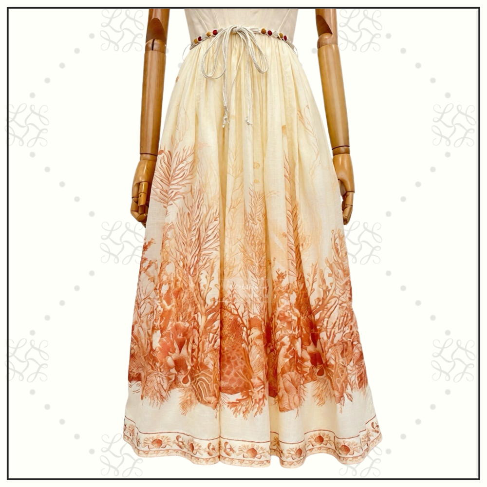 WANDERLUST CORSET MIDI DRESS