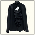 RUFFLED POPLIN SHIRT