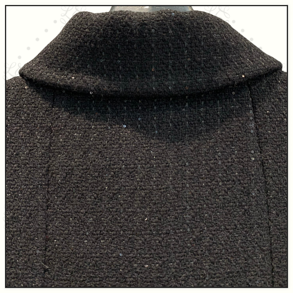 GLITTERED WOOL TWEED JACKET