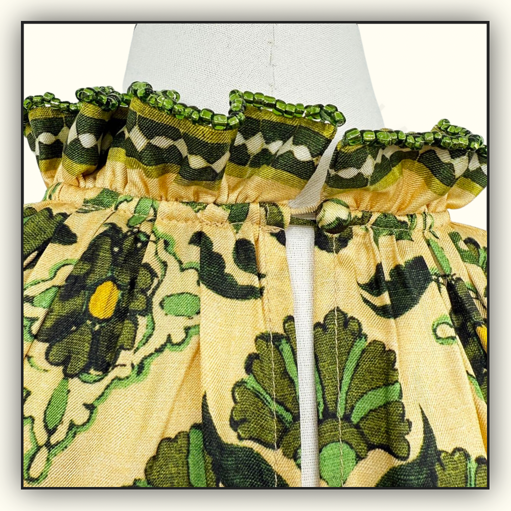 CECE SILK MIDI DRESS