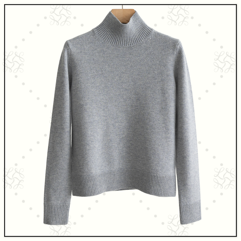 WOOL CASHMERE TURTLENECK