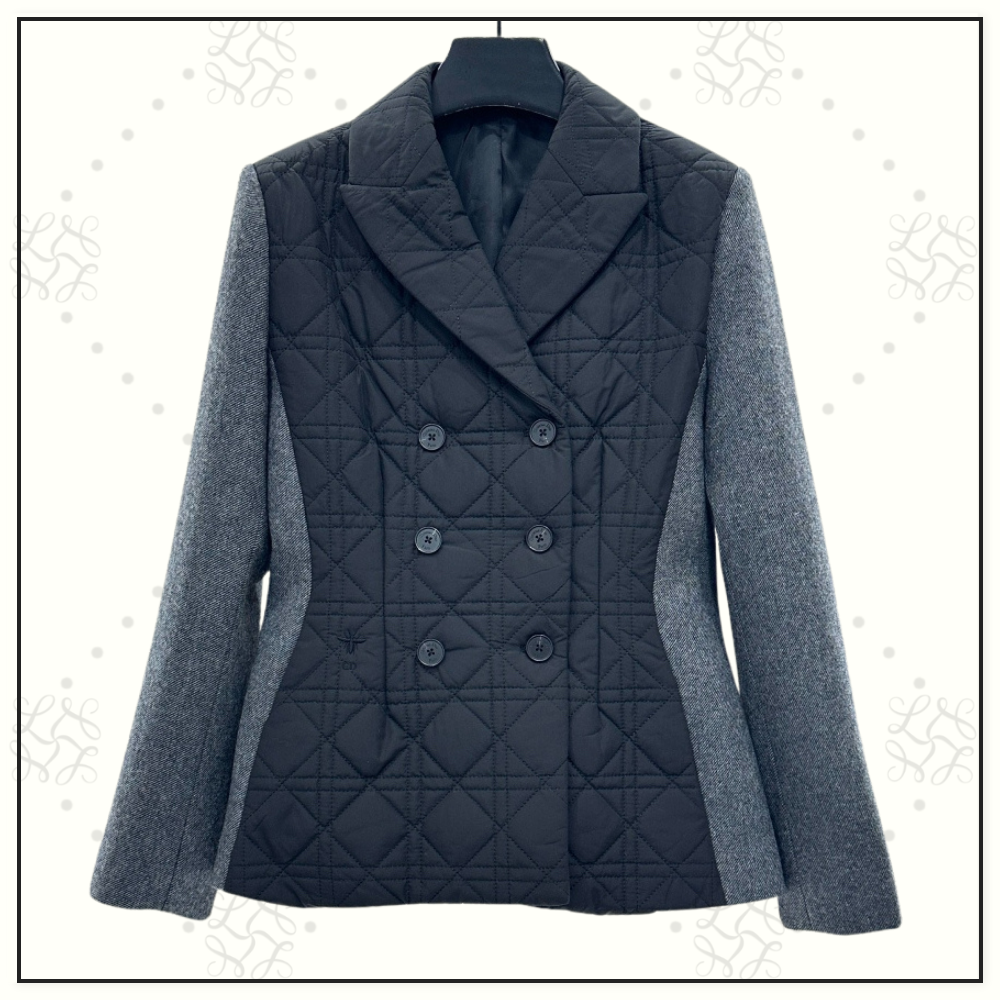 MACROCANNAGE FITTED JACKET & MIDI SKIRT