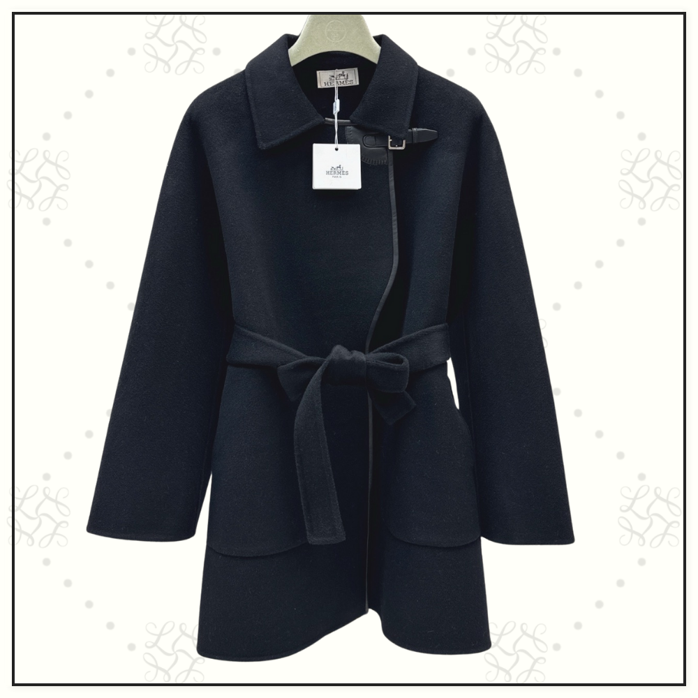 CASHMERE SHORT WRAP COAT