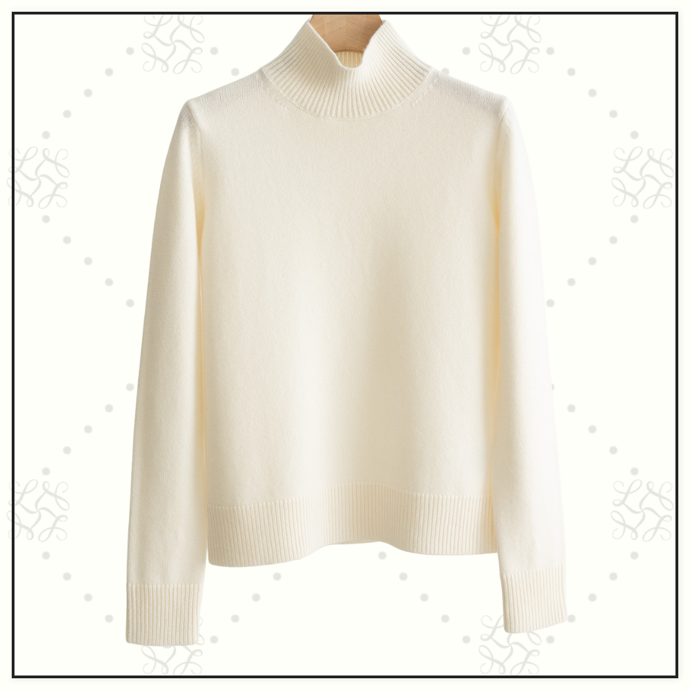 WOOL CASHMERE TURTLENECK