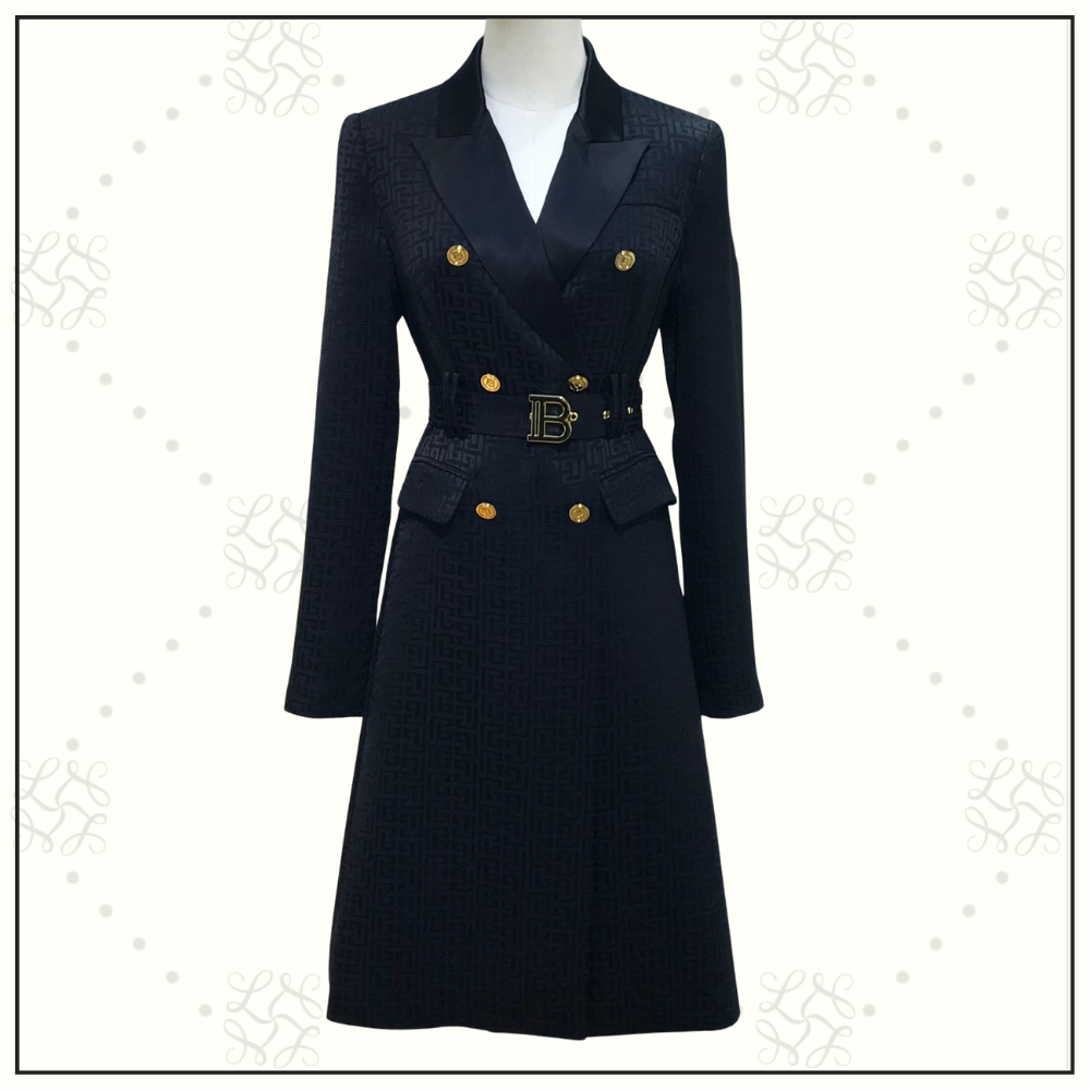 BELTED COAT DRESS