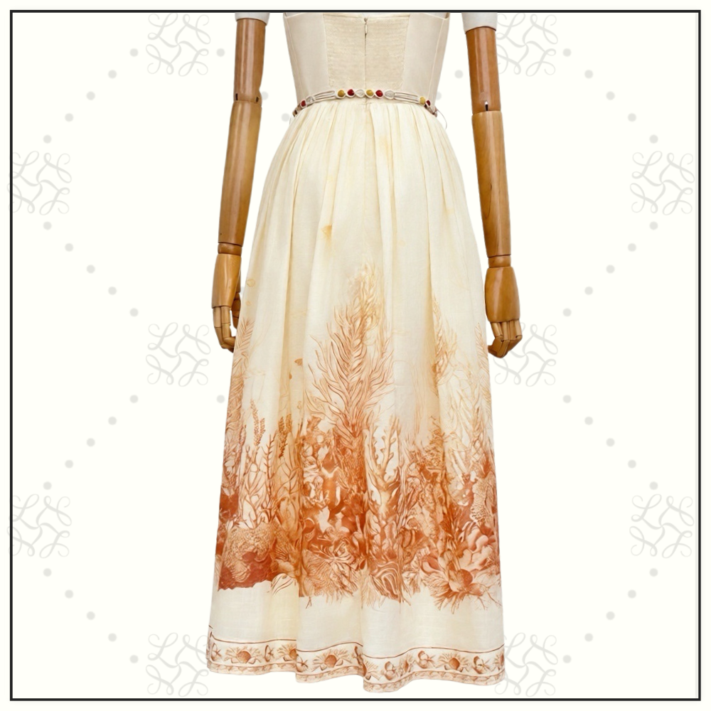 WANDERLUST CORSET MIDI DRESS