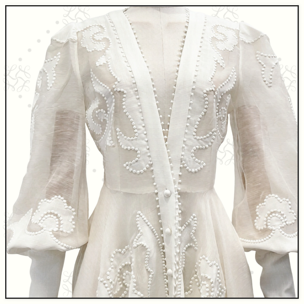 RADIATE APPLIQUÉ FLIP MAXI DRESS