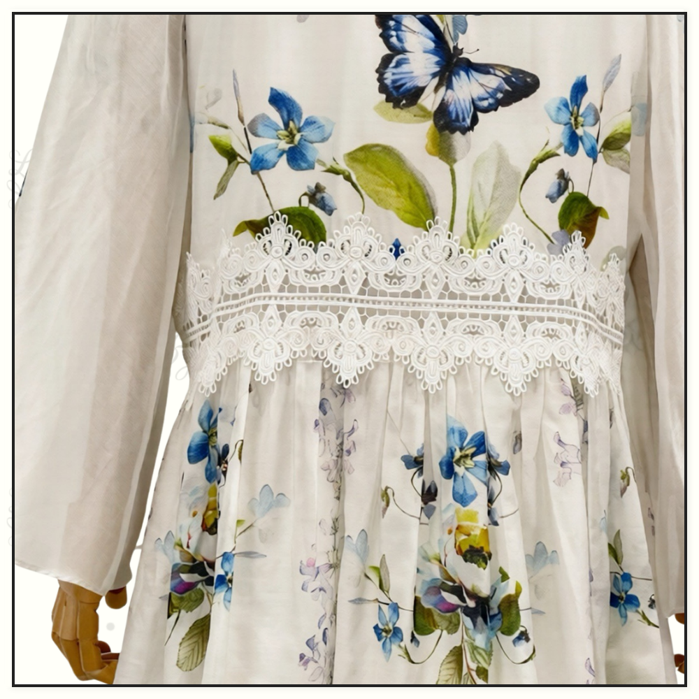 SHORT DRESS WITH DROPPED WAIST