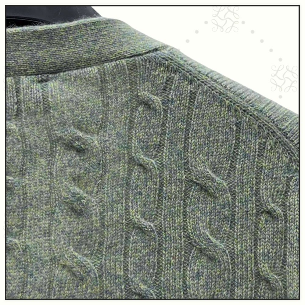 BABY CASHMERE CABLE KNIT CARDIGAN