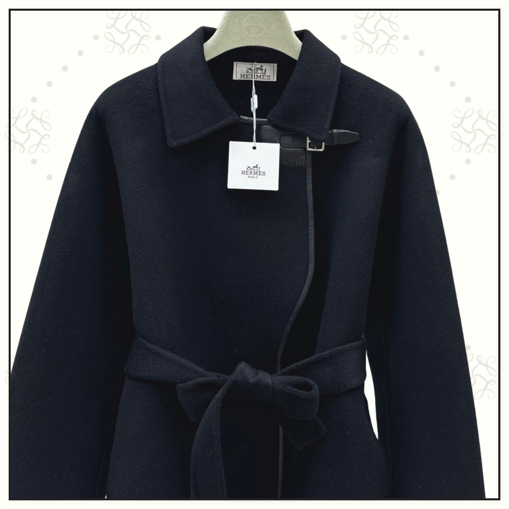 CASHMERE SHORT WRAP COAT