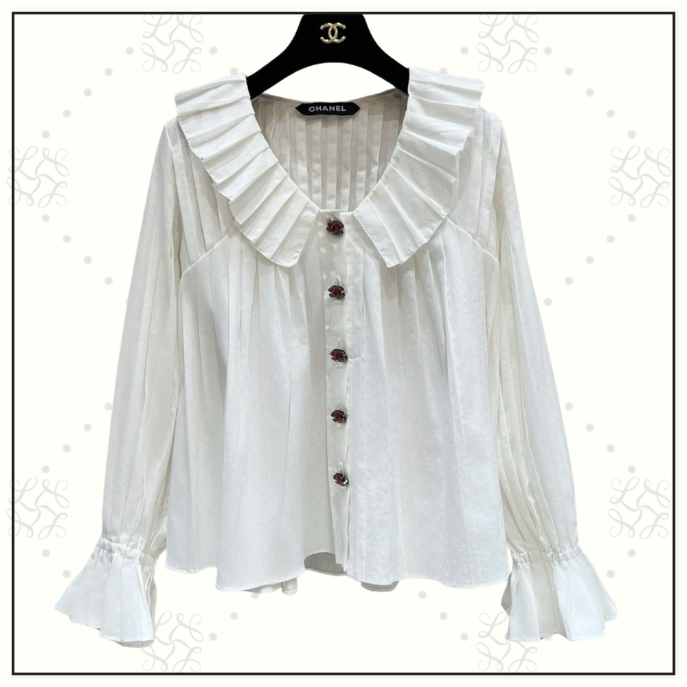 RUFFLE COLLAR BLOUSE