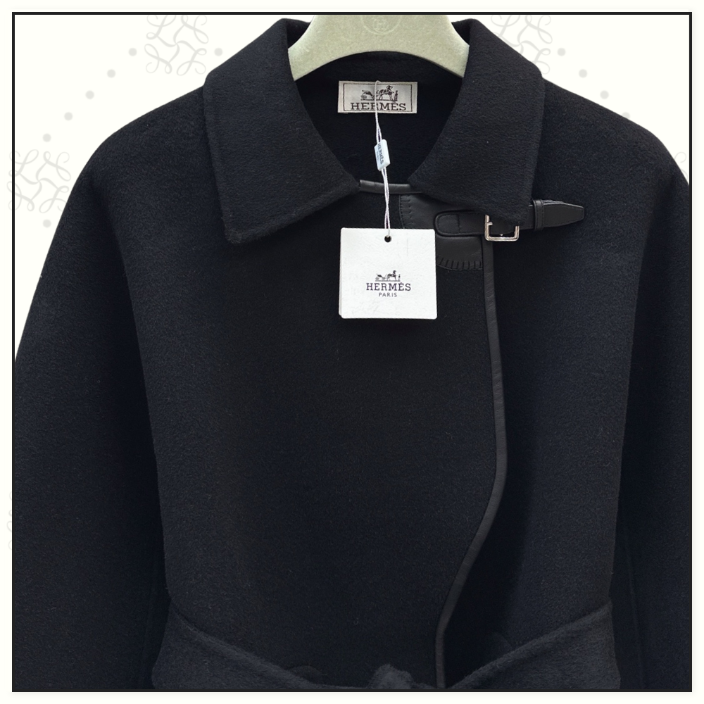 CASHMERE SHORT WRAP COAT