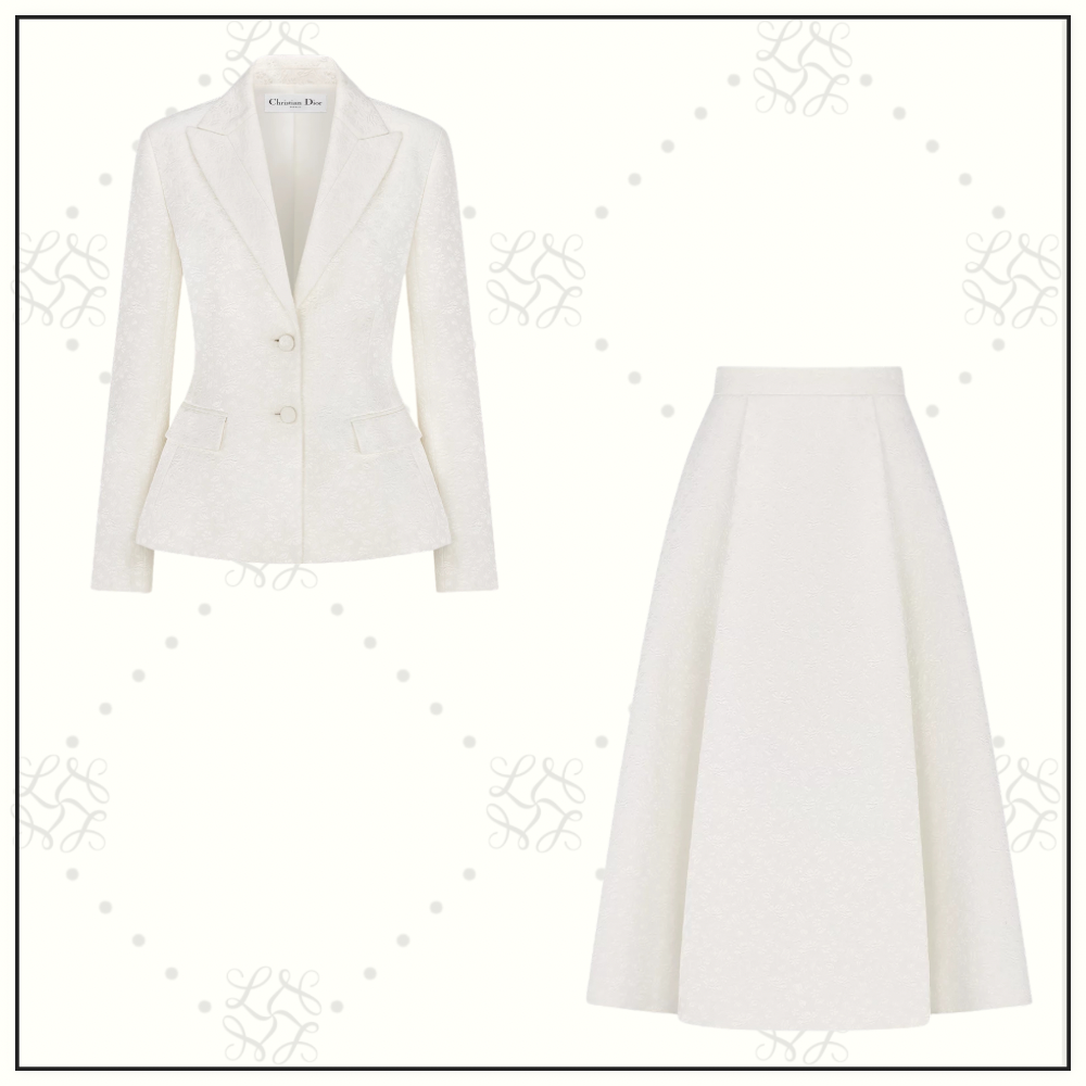 FITTED JACKET & FLARED SKIRT