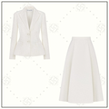 FITTED JACKET & FLARED SKIRT