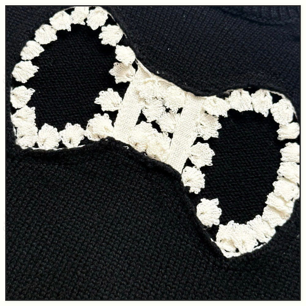 BOW DETAIL WOOL SWEATER