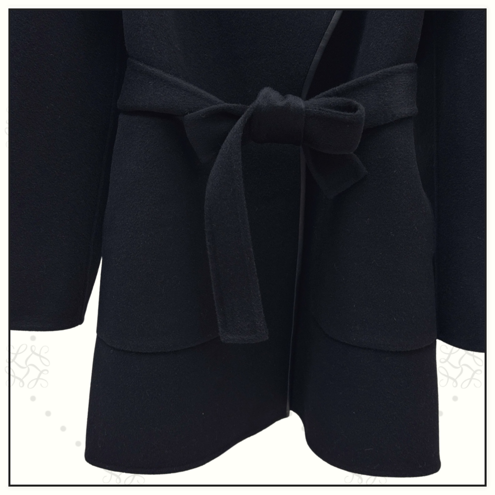 CASHMERE SHORT WRAP COAT