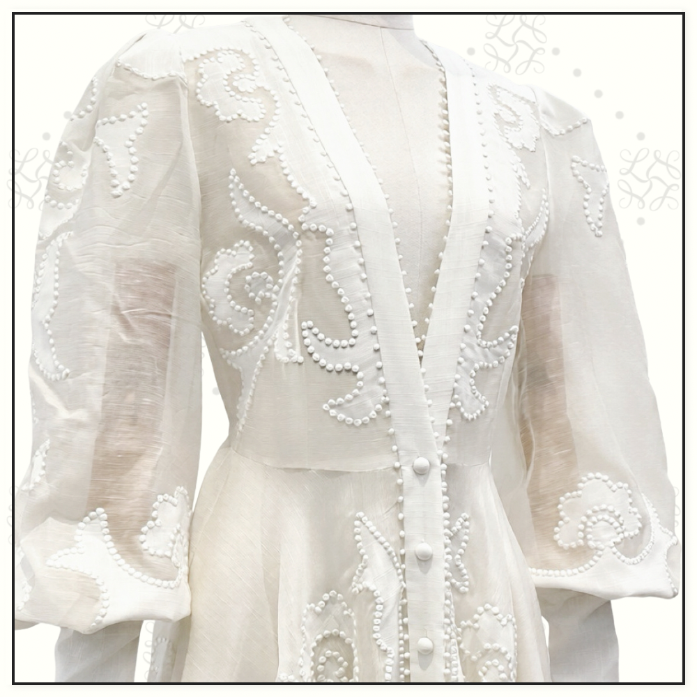 RADIATE APPLIQUÉ FLIP MAXI DRESS