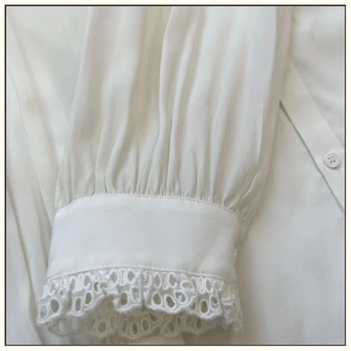 SILK CREPE TOMBOY ROMY SHIRT