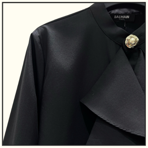 RUFFLED POPLIN SHIRT