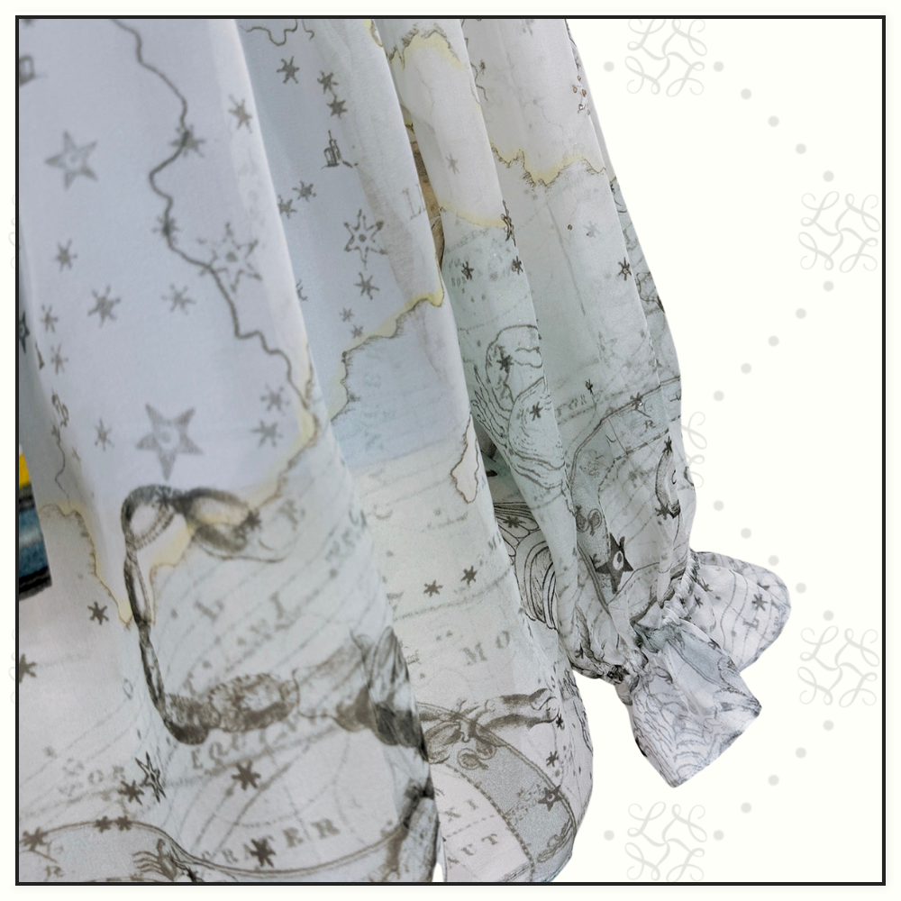 GATHERED BLOUSE & TIERED SKIRT