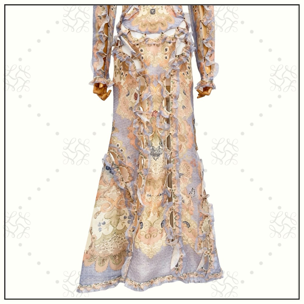 REBELLION SCALLOP MAXI DRESS