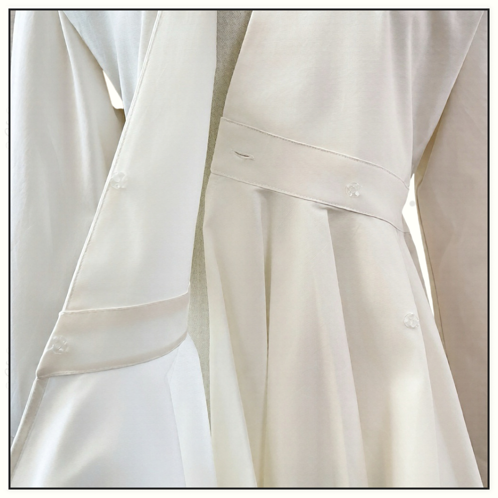 ASYMMETRICAL V NECK SHORT DRESS