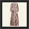 SHIRRED WAISTBAND LONG DRESS