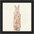ASYMMETRICAL RUFFLE SLIP DRESS