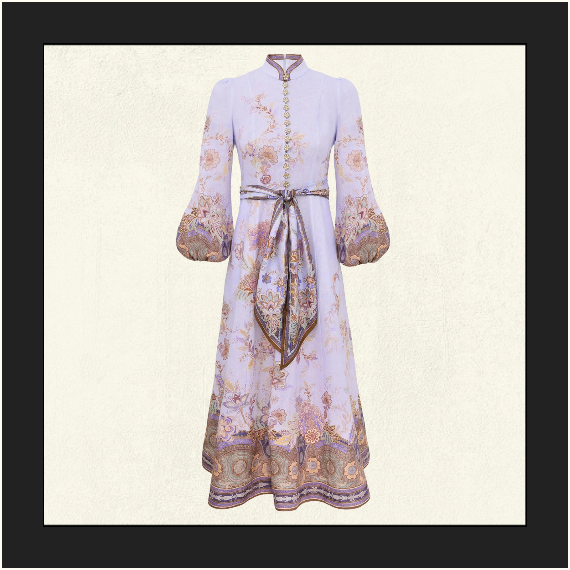 LUNA BUTTON MIDI DRESS