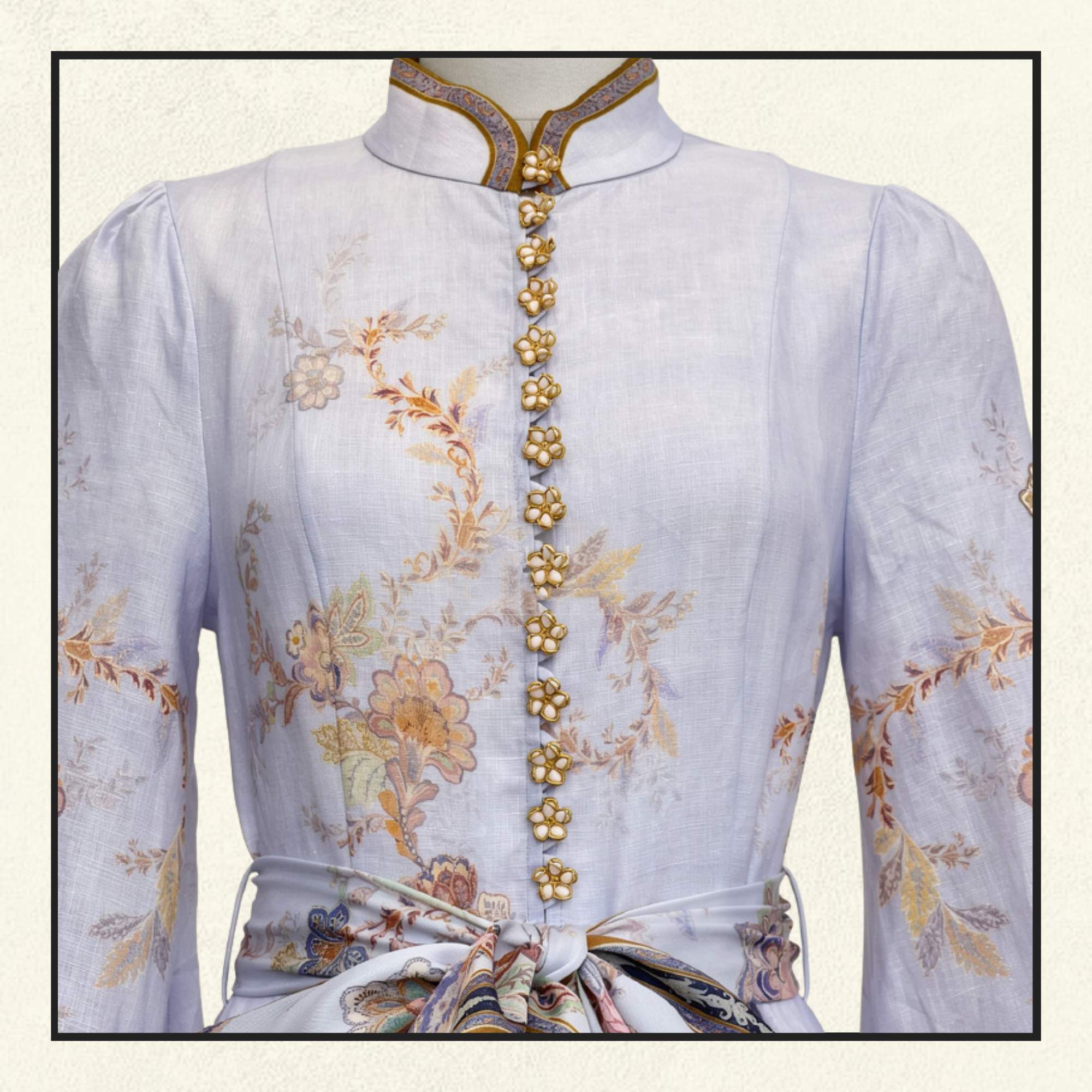 LUNA BUTTON MIDI DRESS