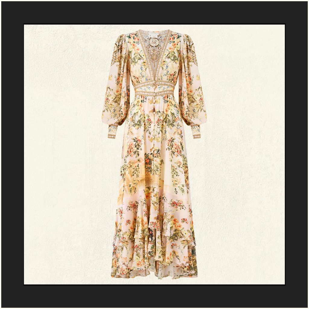 LONG BUTTON FRONT DRESS