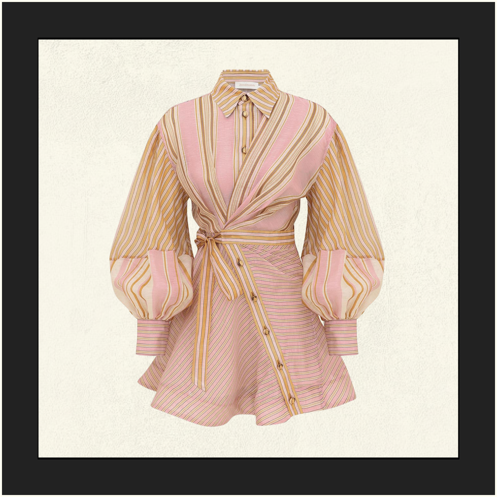 ALCHEMY STRIPED MINI DRESS