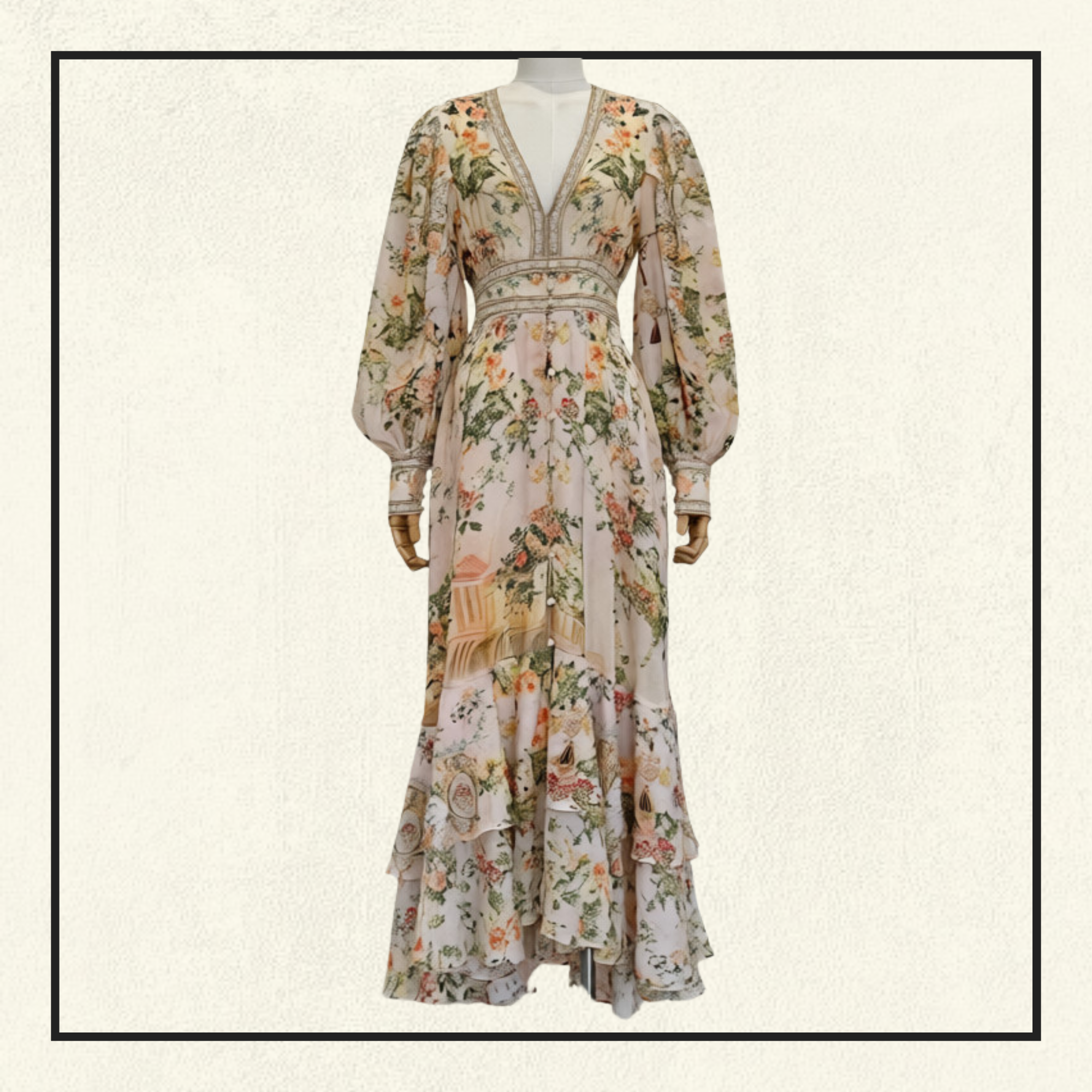 LONG BUTTON FRONT DRESS