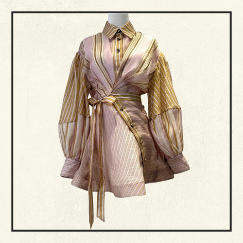 ALCHEMY STRIPED MINI DRESS