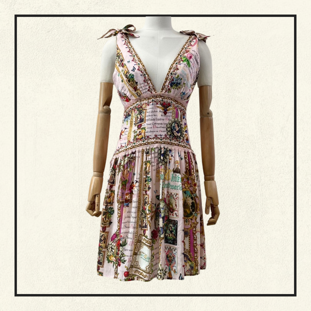 TIE SHOULDER SHORT DRESS