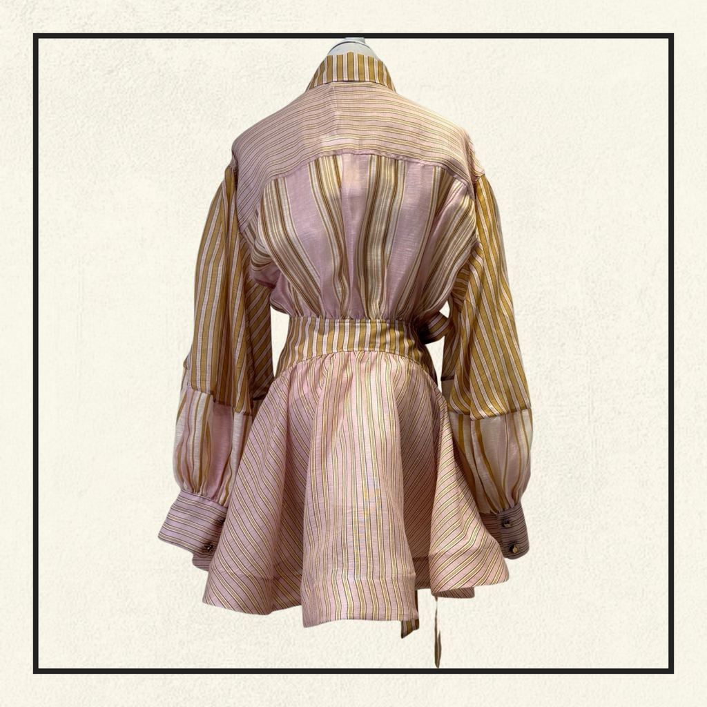 ALCHEMY STRIPED MINI DRESS