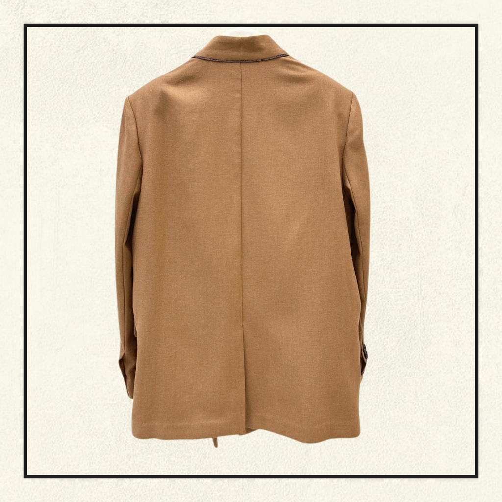 LINEN JACKET & FLARE TROUSERS