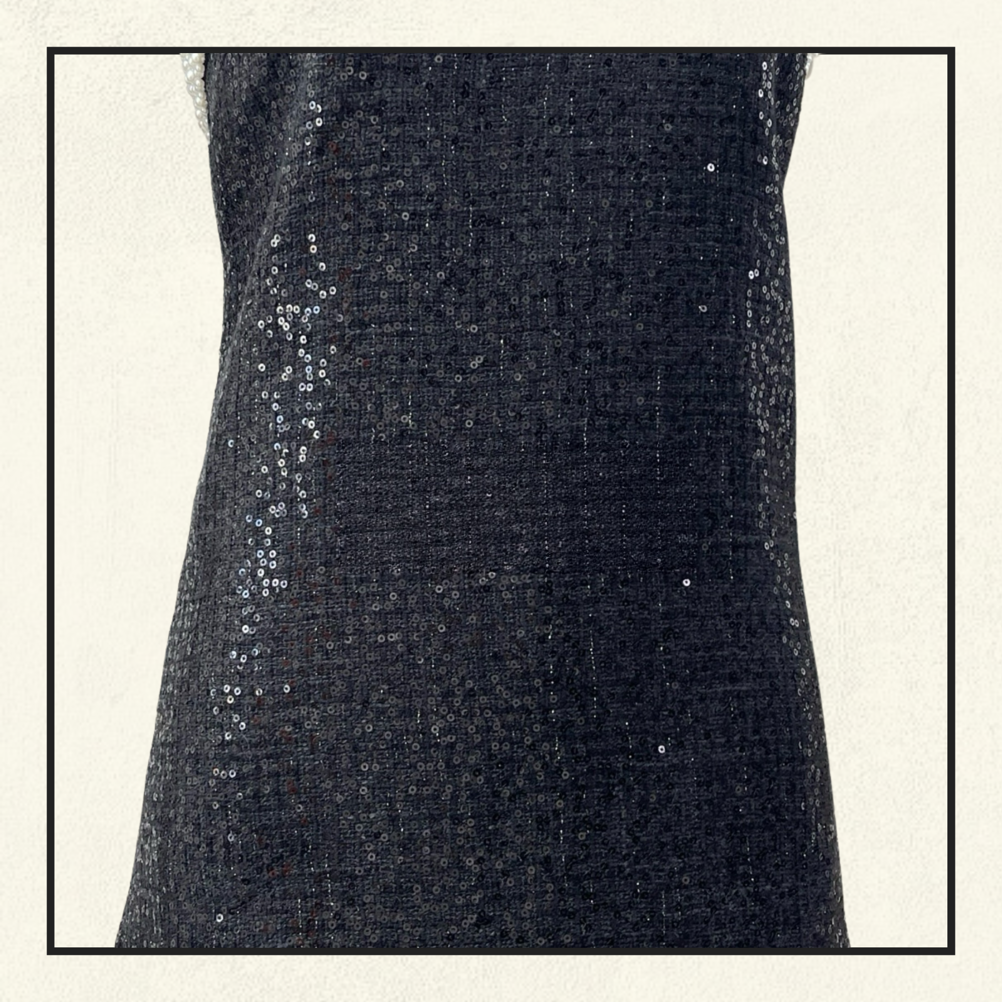 EMBELLISHED BOUCLE MINI DRESS