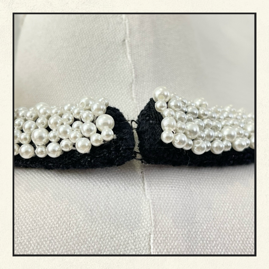 EMBELLISHED BOUCLE MINI DRESS