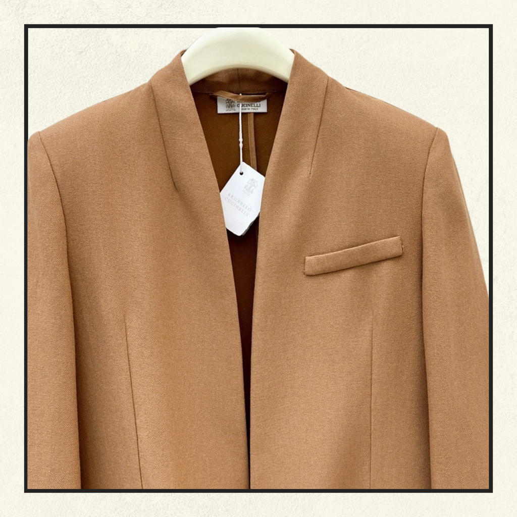 LINEN JACKET & FLARE TROUSERS