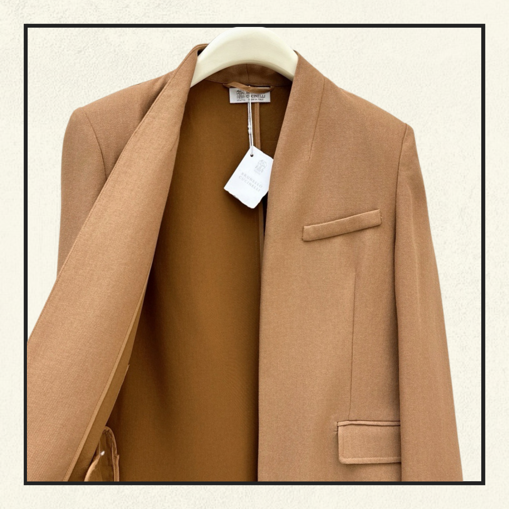LINEN JACKET & FLARE TROUSERS
