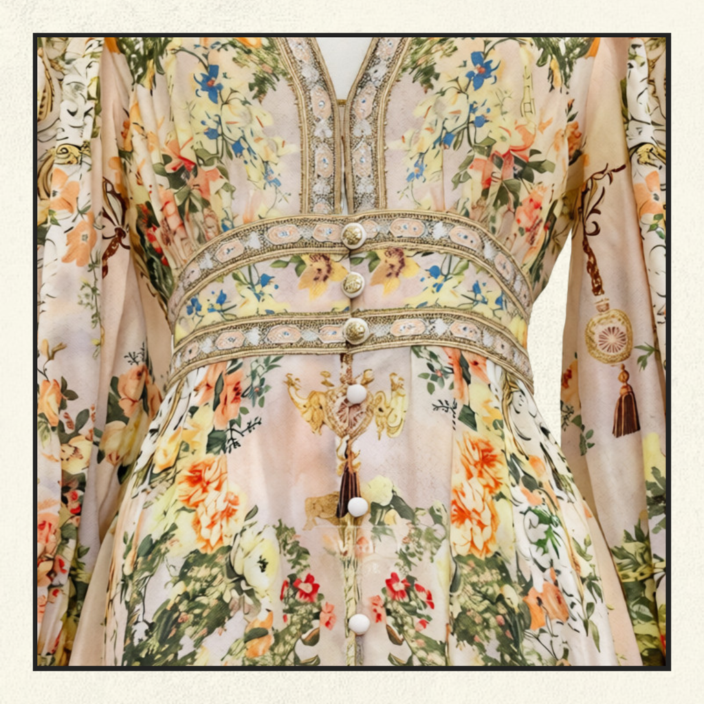 LONG BUTTON FRONT DRESS