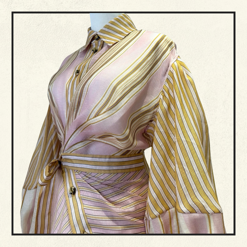 ALCHEMY STRIPED MINI DRESS